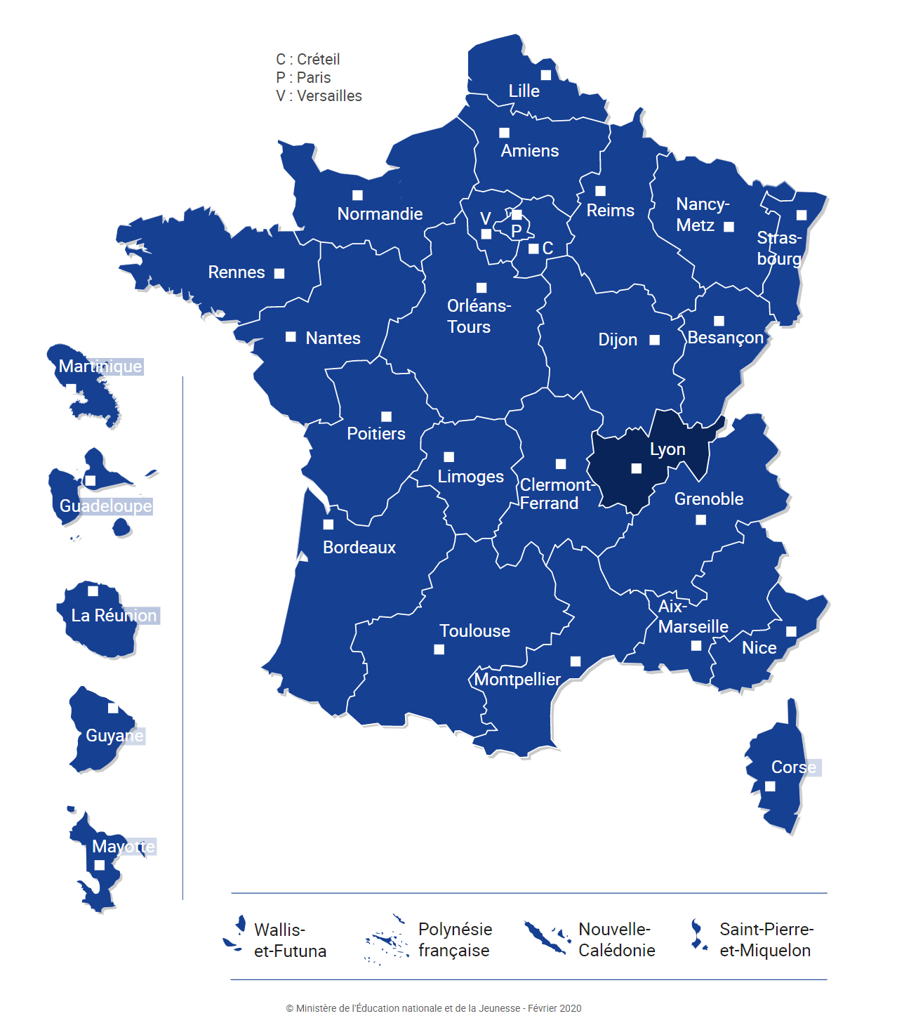 Académies en France