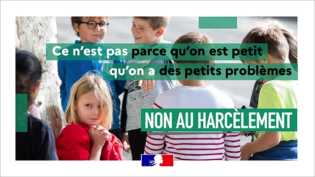 Non au Harcèlement - Ce n'est pas parce qu'on est petit qu'on a des petits problèmes