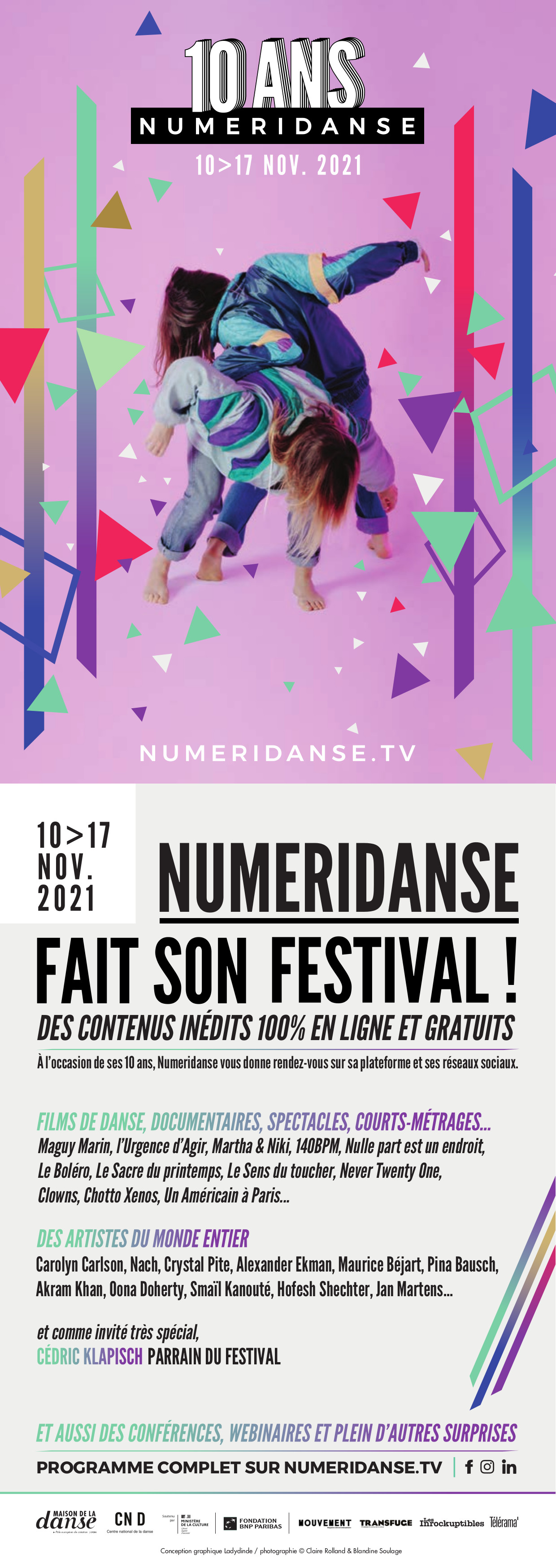 Numeridanse 10ans carte postale