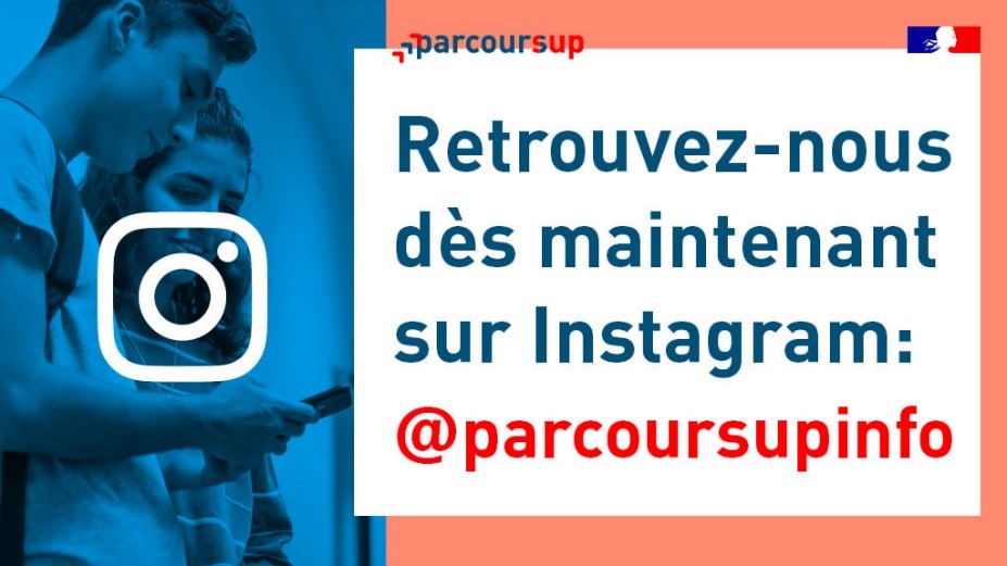 Retrouvez-nous dès maintenant sur Instagram: @parcoursupinfo