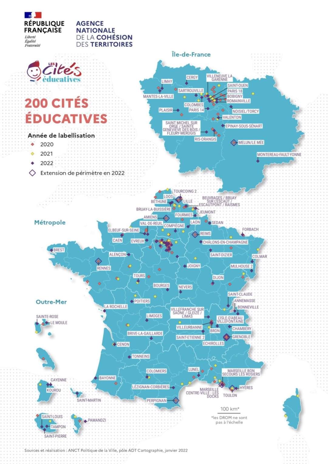 200 cités éducatives en France