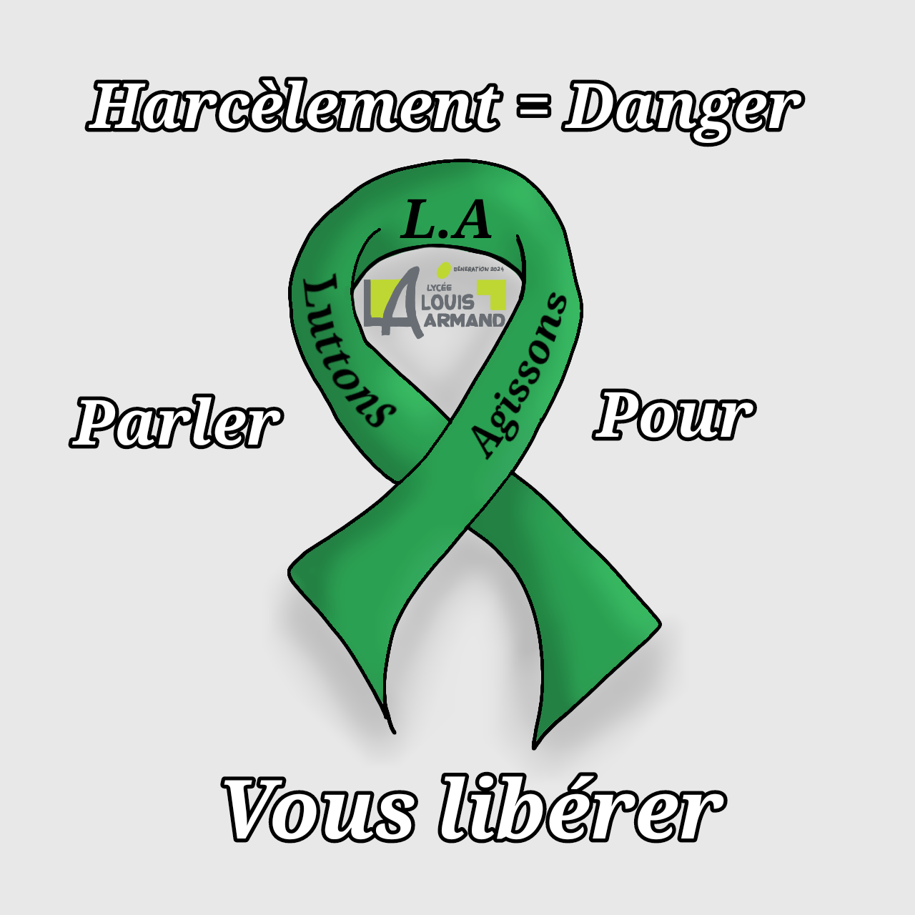 Logo Harcèlement = Danger : parler pour vous libérer
