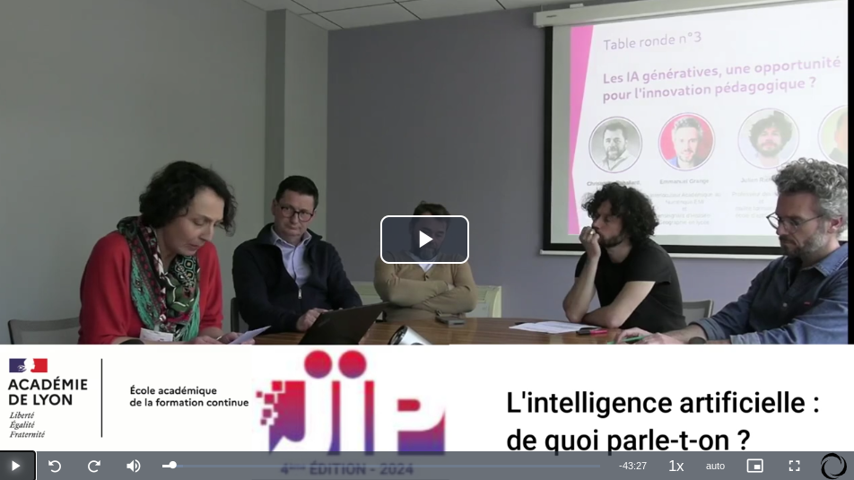 TABLE RONDE- L'intelligence artificielle, de quoi parle-t-on ?