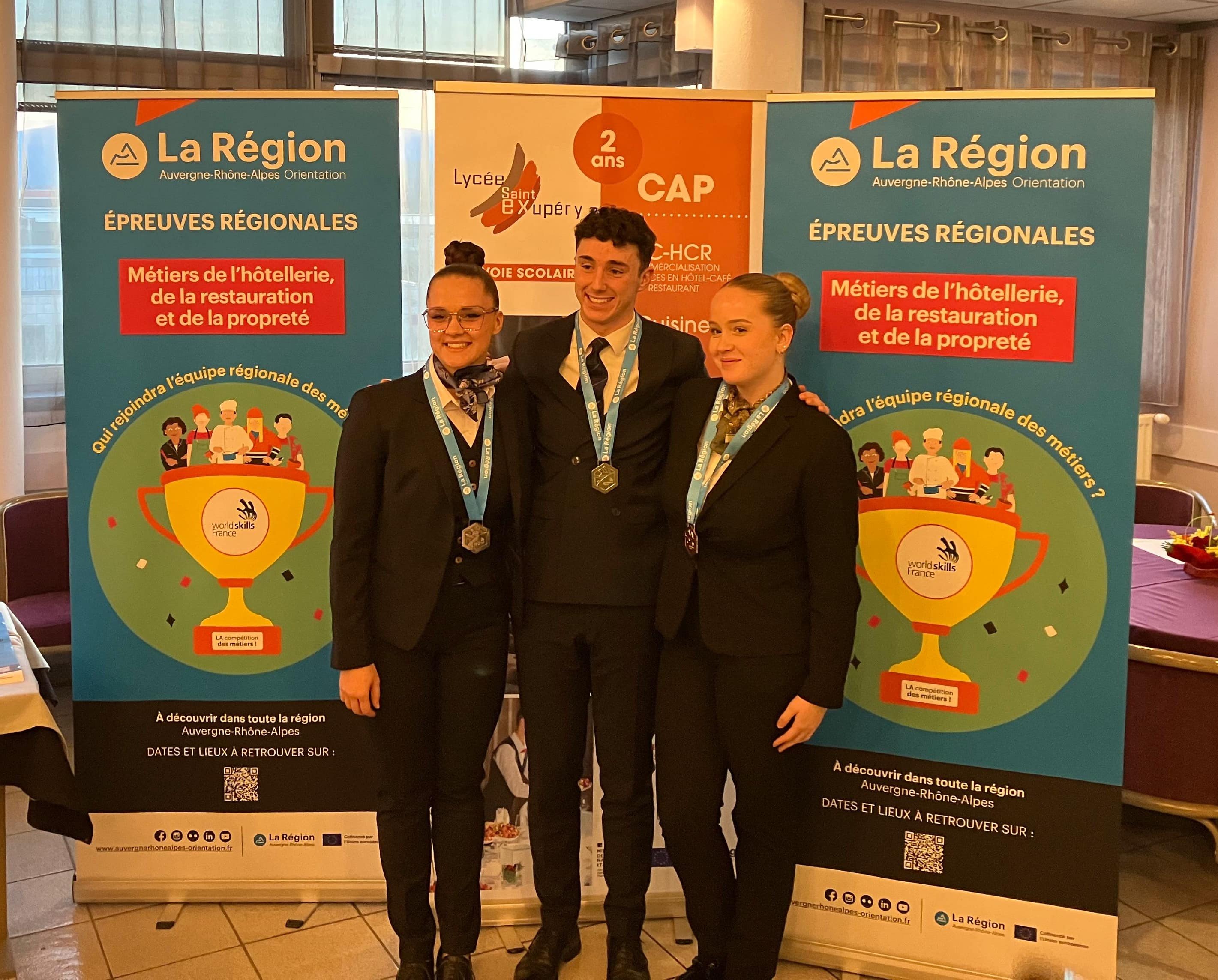 Félicitations aux 3 candidats médaillés
