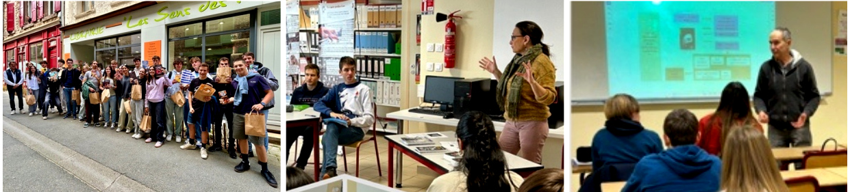 Jeunes en librairie - Lycée Champagnat, Saint Symphorien-sur-Coise