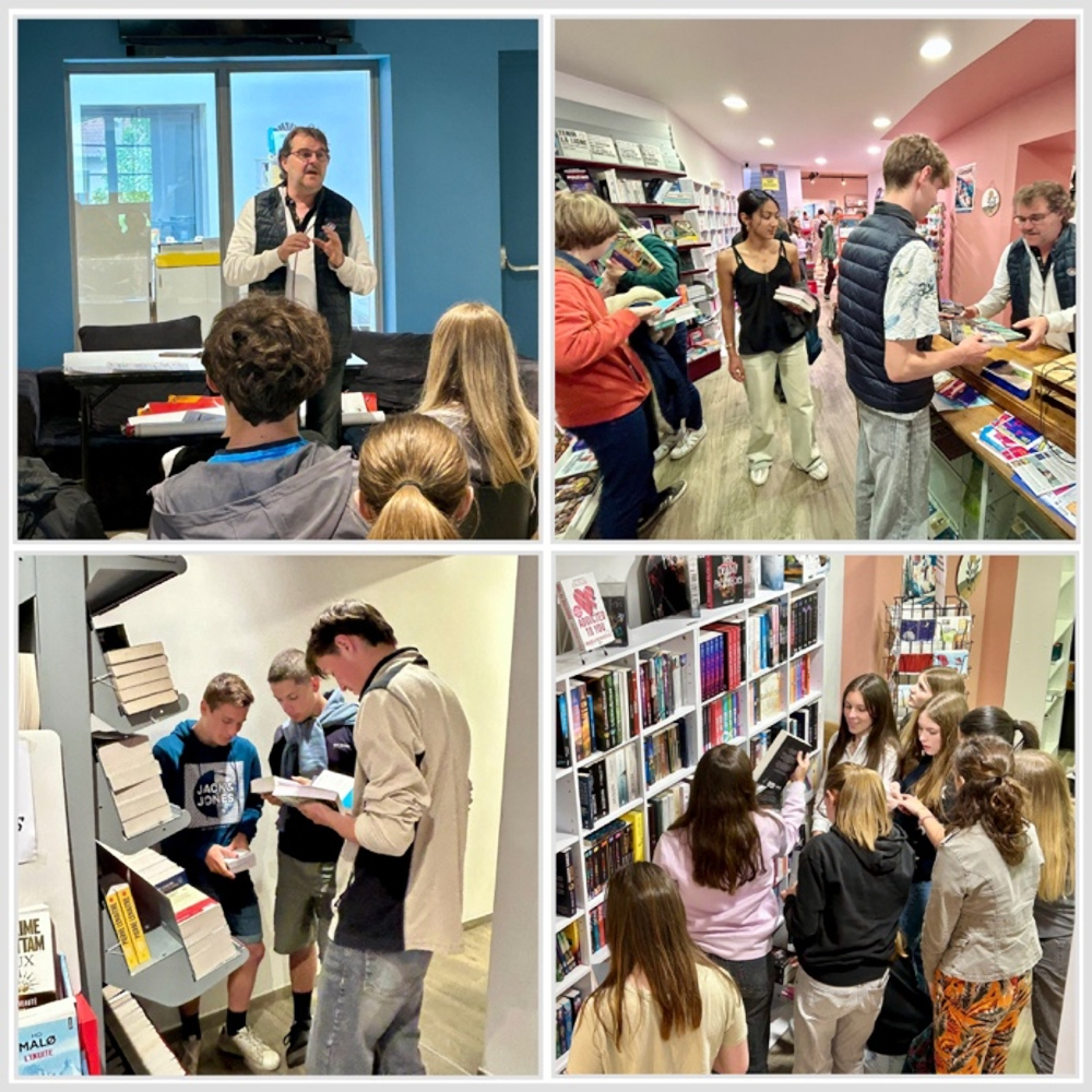 Jeunes en librairie - Lycée Champagnat, Saint Symphorien-sur-Coise
