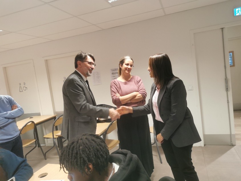 Commission de labellisation au Lycée Charles Mérieux