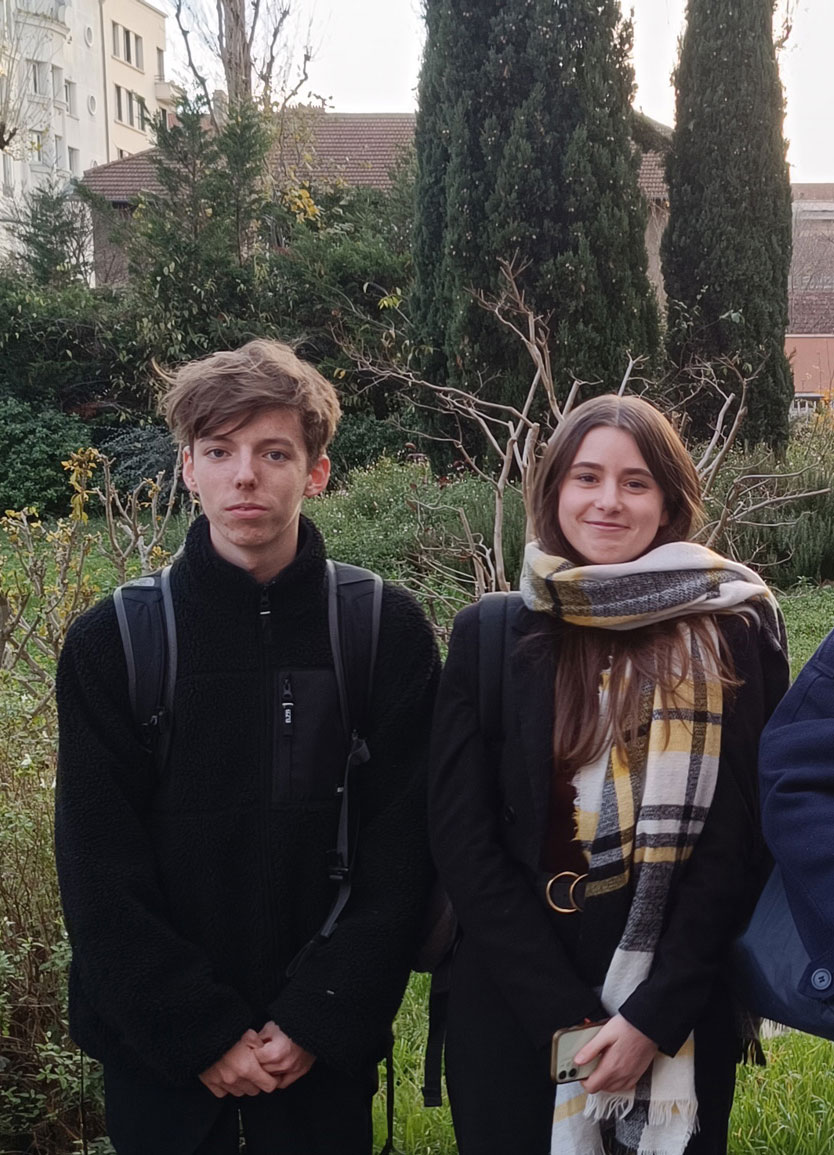 photo des 2 élus CNVL au rectorat de Lyon