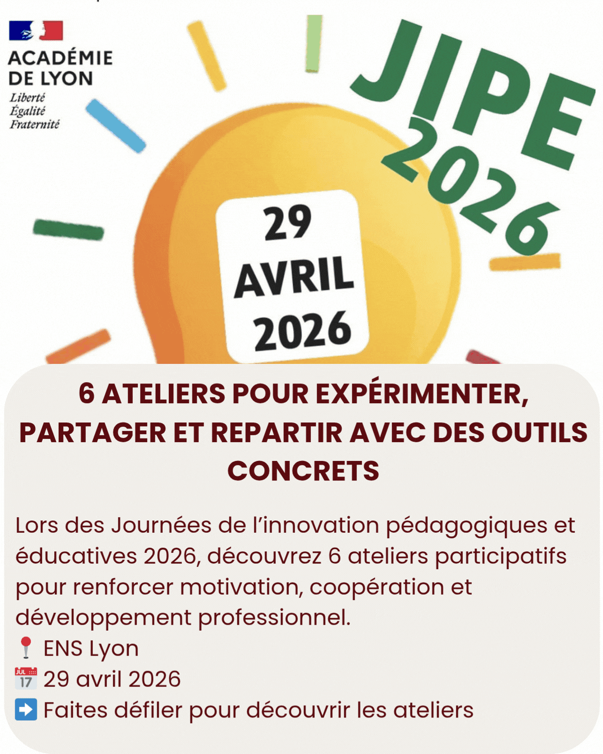 Atelier JIPE 26