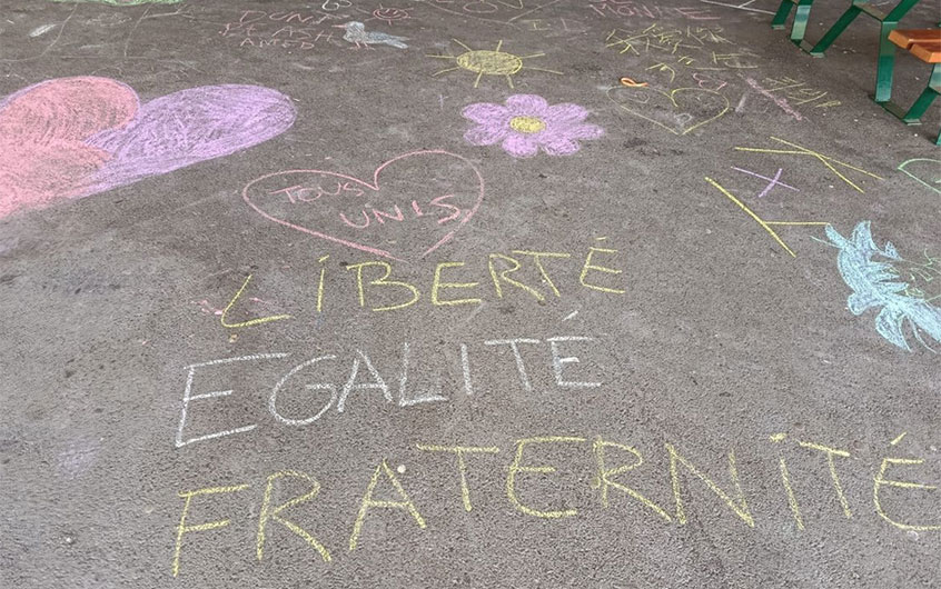 Cité éducative fresque