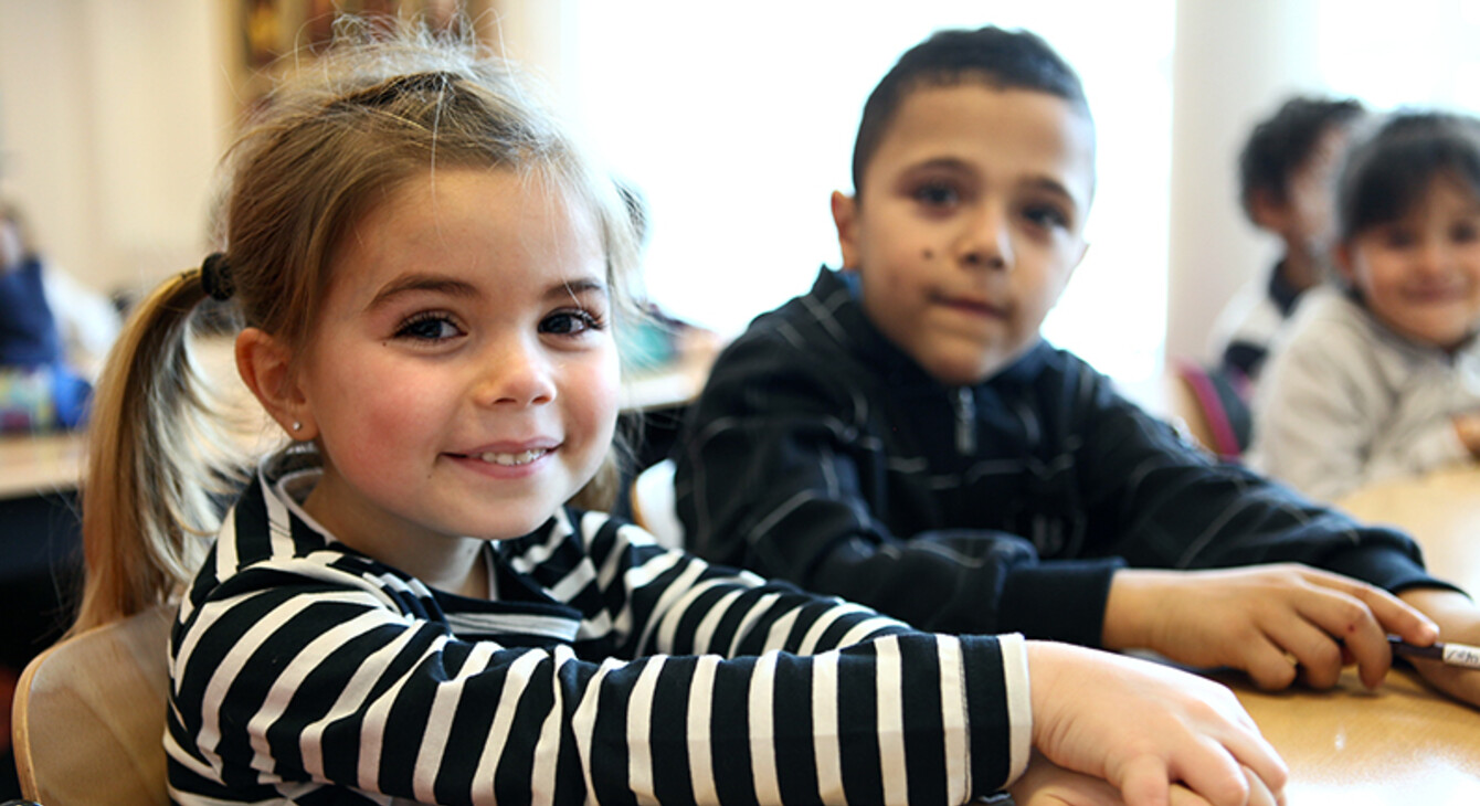 Enfants dans une classe