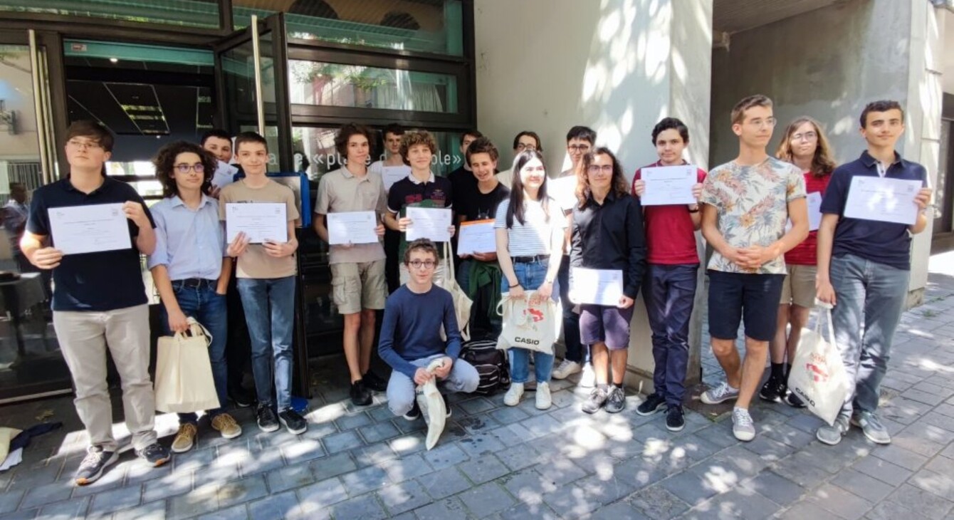 les lauréats des olympiades des mathématiques de première