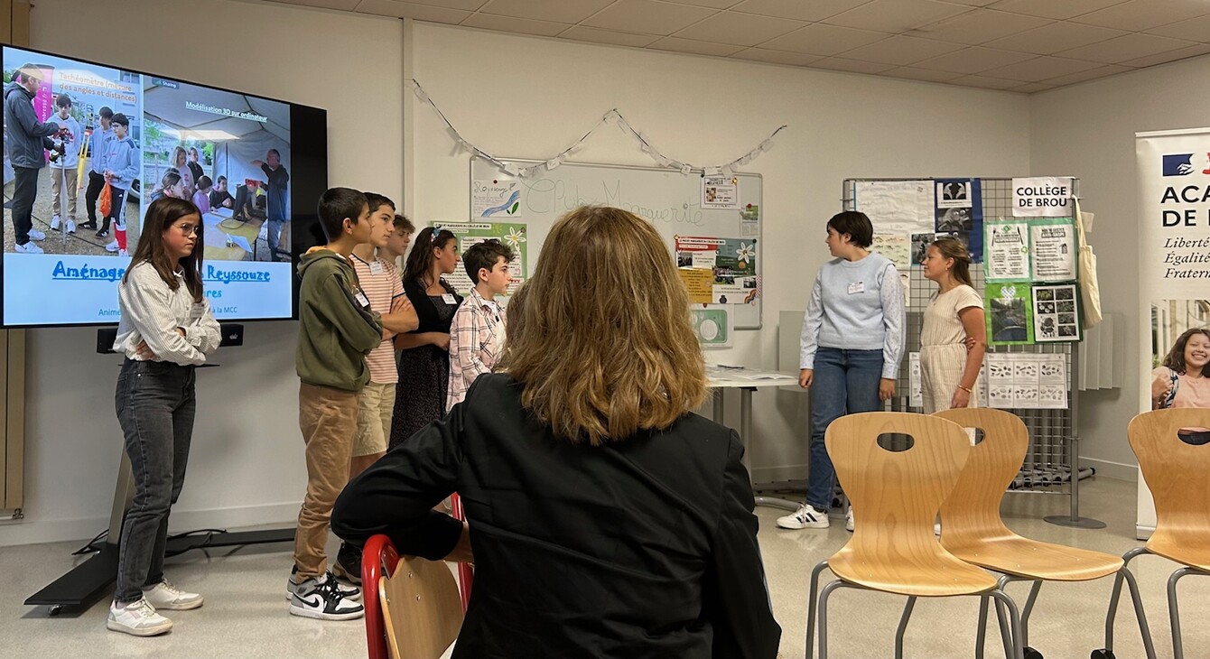 Sortie de Madame la Rectrice au collège de Brou