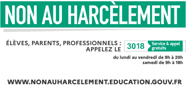 Non au Harcèlement - 3018