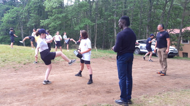 Séance de sport au SNU