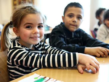 Enfants dans une classe