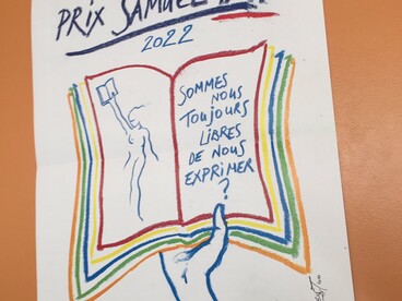 Affiche du prix Samuel Paty