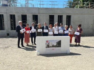 Pose de la première pierre de la résidence Crous Condillac à Saint-Martin-d'Hères